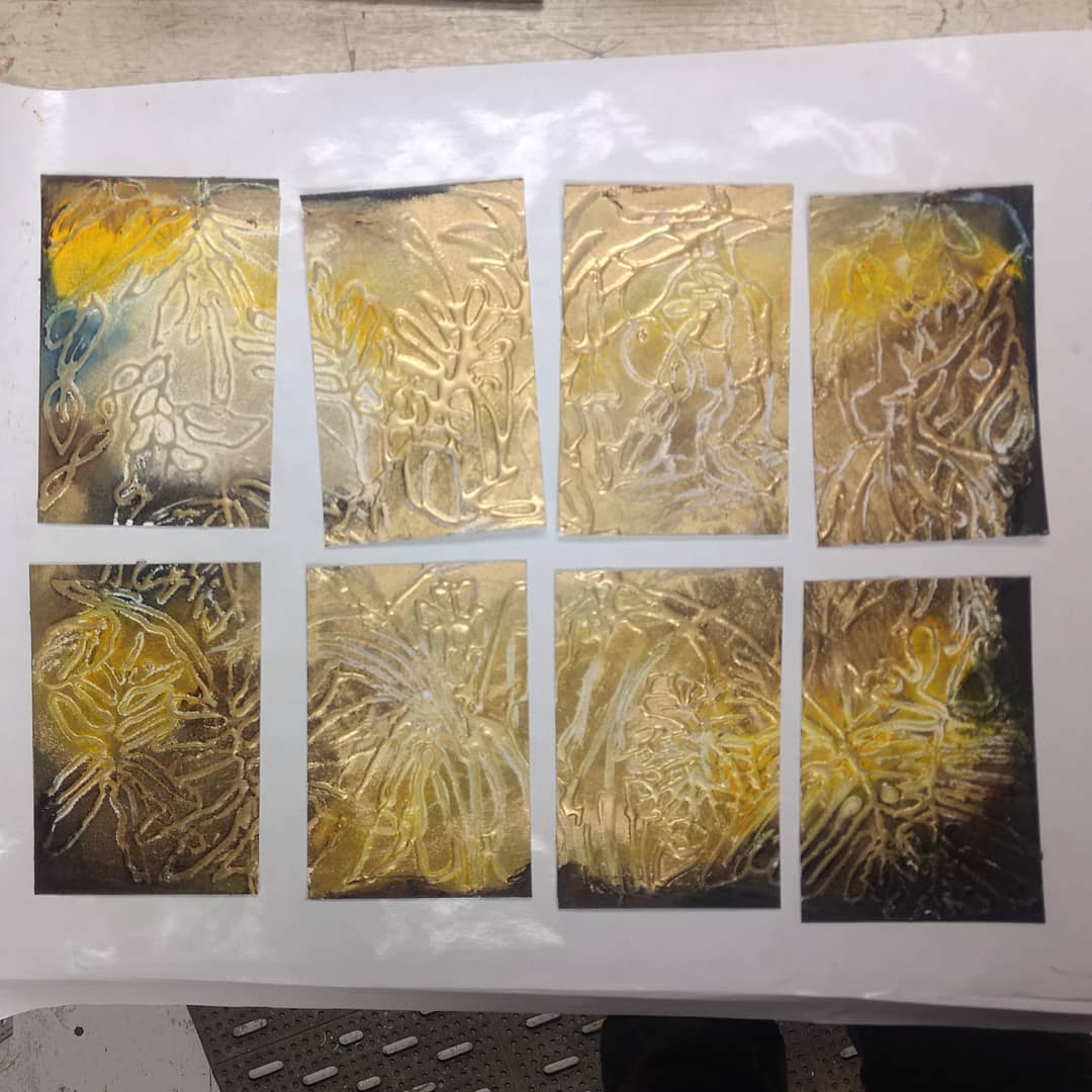 Postcards for the 13th International Encaustic Conference.This show raises funds so that up to ten additional artists can attend who otherwise might not be able to